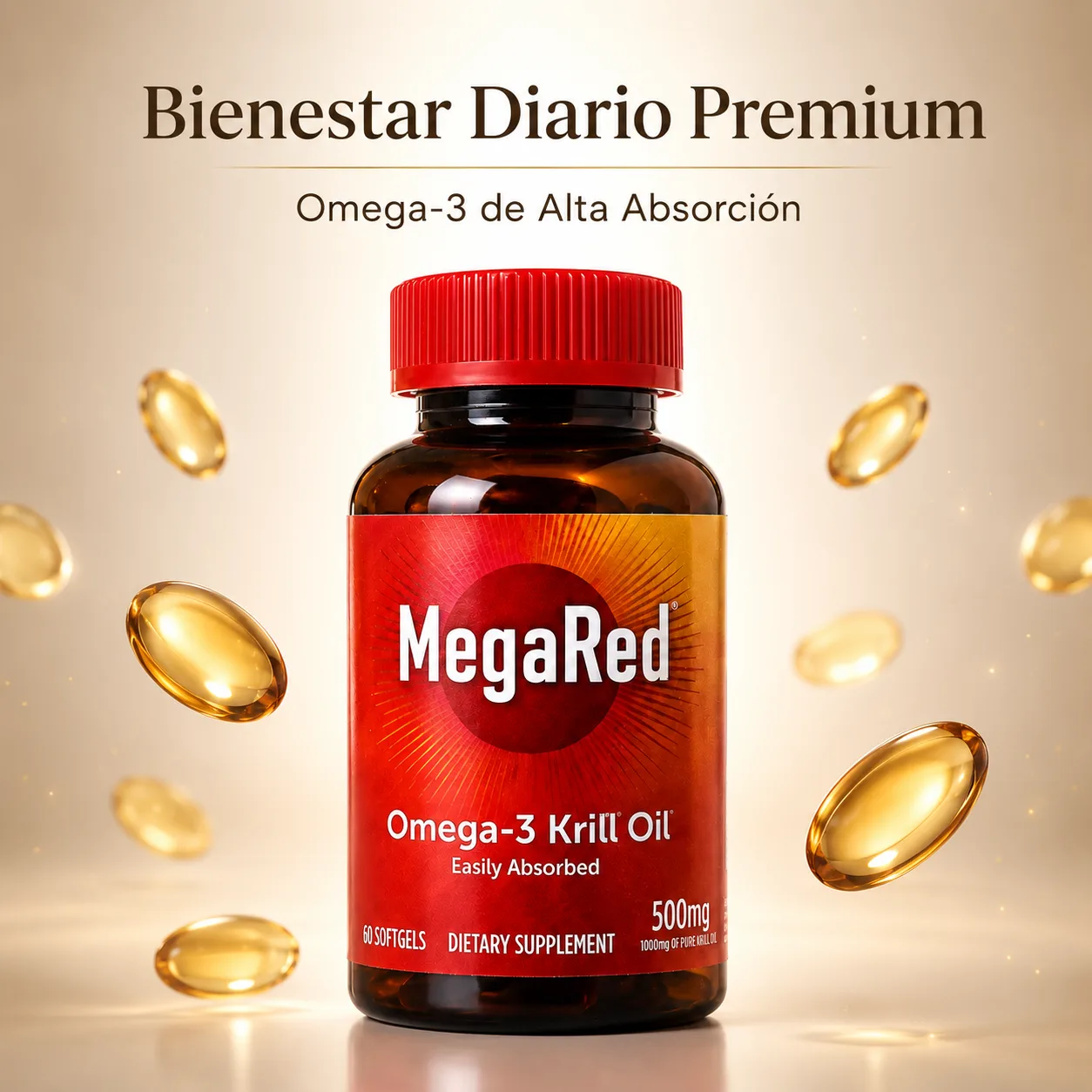 MegaRed Omega-3 Krill Oil 500mg